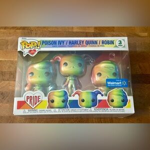 Funko Pop! Pride Rainbow 3-Pack - Poison Ivy - Harley Quinn - Robin 2022